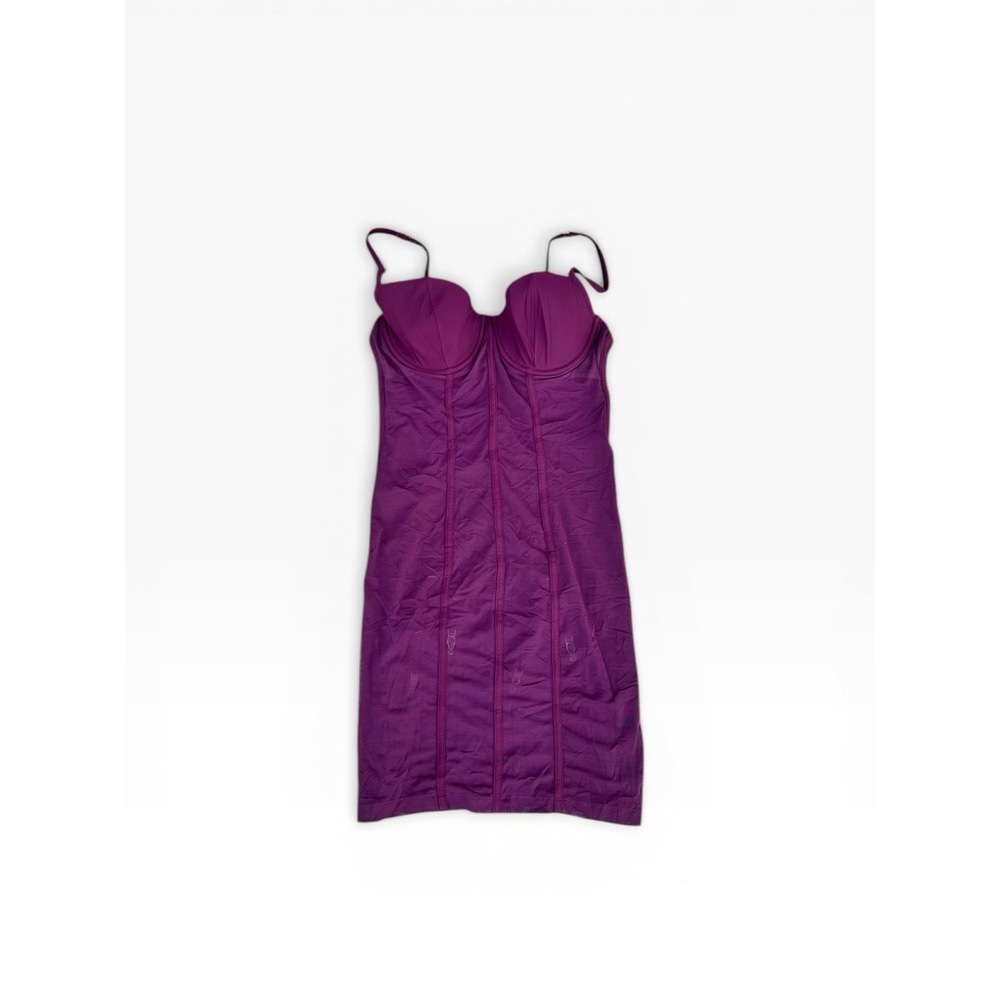 Victoria's Secret NWT Very Sexy Dress Slip Lace Shapewear Garter Burgundy Corset - Picture 4 of 9